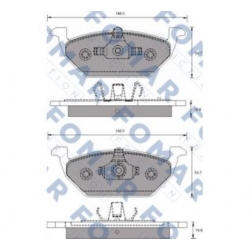 KLOCKI HAMULCOWE AUDI A3/ SKODA OCTAVIA GR.19,8MM* FOMAR KPL FOMAR FO 687681