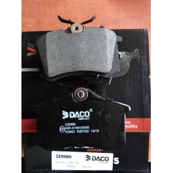 KLOCKI HAMULCOWE TYŁ AUDI/ CITROEN/ FORD/ PEUGEOT/RENAULT/ SEAT/ SKODA/ VW GDB1330 KPL DACO 329986