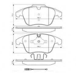 KLOCKI HAMULCOWE PRZÓD CITROEN C5/PEUGEOT 508/407 GDB1818  KPL DACO 320640