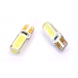 Żarówka samochodowa LED do postojowych W5W T10 1W COB CAN BUS Silikon